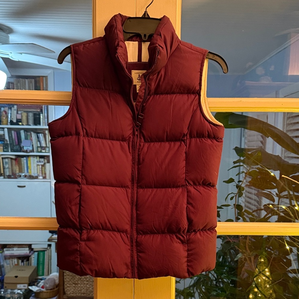 Lands end purple vest